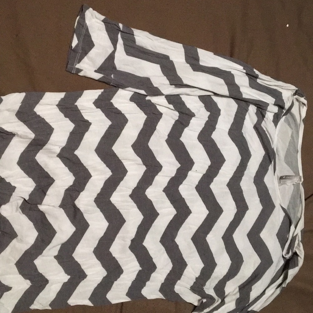 White and gray chevron